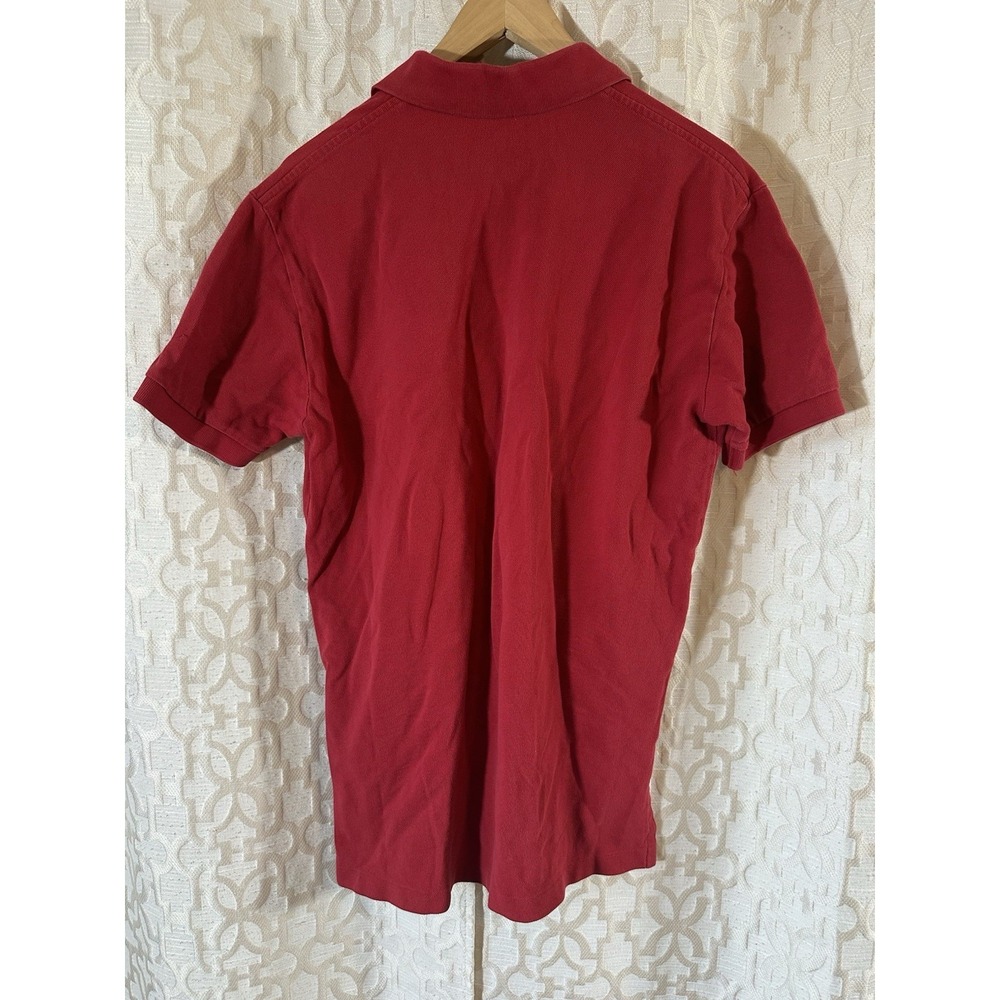 Polo Ralph Lauren Shirt Adult Medium Red Short Sleeve Crew Neck 100% Cotton